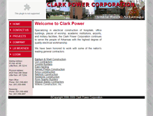 Tablet Screenshot of clarkpower.com